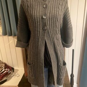 Cozy Charcoal Cable Knit Sweater